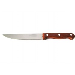 Нож кухонный с коричневой ручкой 22,5 см( №5)