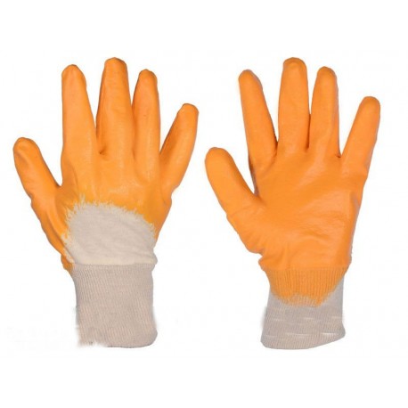 Перчатка рабочая х/б с нитриловым покрытием размер 10 оранжевойатка рабочая х/б с нитриловым покрытием размер 10 оранживой