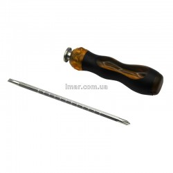 Отвертка тонкая с фиксатором резиновая ручка LP22-4