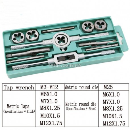 Плашки і мітчики M3-M12