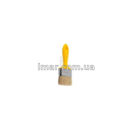 Кисть флейцевая пластмассовая ручка желтой 2(50)мм)